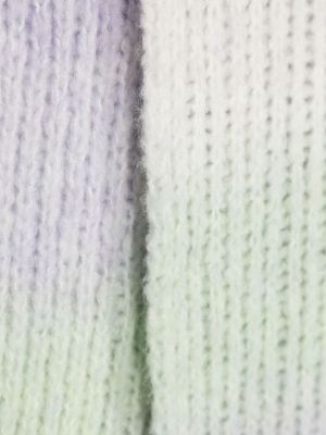 Echarpe à rayures en tricot Msgm violet