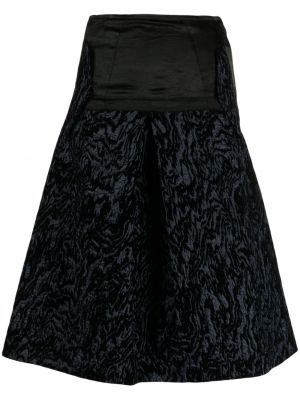 Žakárové midi sukně Toga Pulla černé