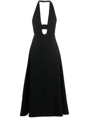 Seiden cocktailkleid Saint Laurent schwarz