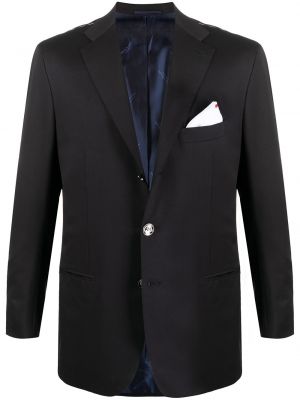 Ull lang blazer Kiton blå