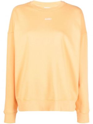 Sweatshirt aus baumwoll mit print Autry orange