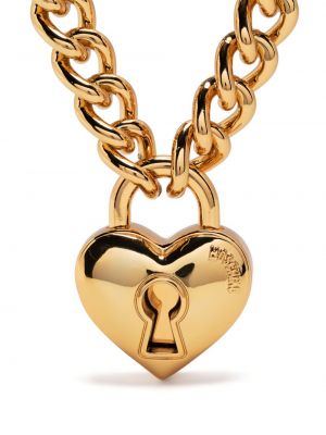 Szív mintás medál Moschino aranyszínű