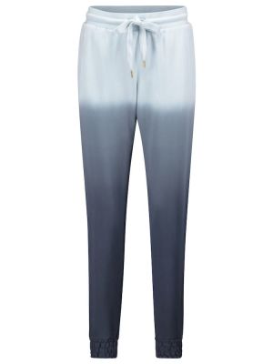 Džerzej bavlnené teplákové nohavice The Upside modrá