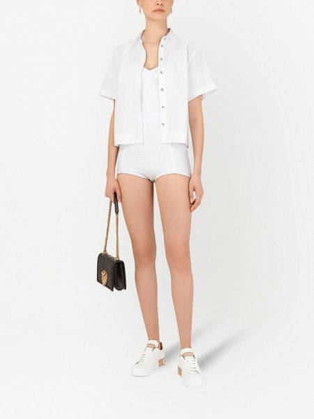 Camisa con apliques Dolce & Gabbana blanco