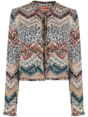 Strick jacke mit fransen Missoni