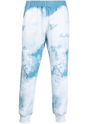 Панталон с принт с tie-dye ефект Blue Sky Inn