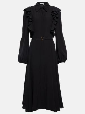 Копринена миди рокля Chloã© черно