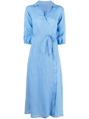 Ленена рокля 120% Lino синьо
