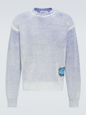 Jersey de algodón de tela jersey con apliques Acne Studios