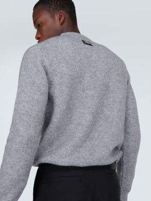 Vlněný svetr Dolce&gabbana šedý
