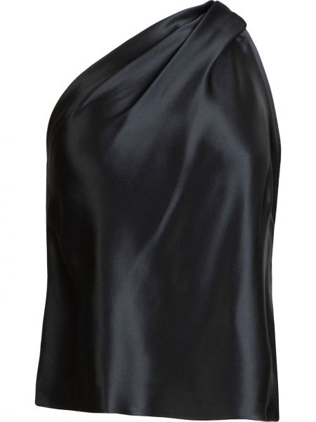 Blūze ar drapējumu Michelle Mason melns