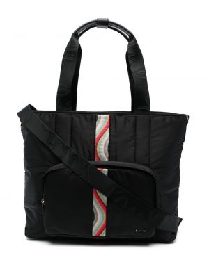 Trykt shoppingbag Paul Smith brun