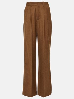 Pantalones de lana bootcut Ag Jeans marrón