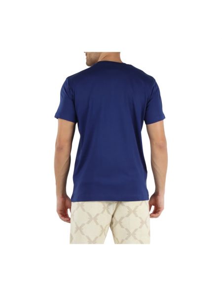 Camisa de algodón con bolsillos Richmond azul