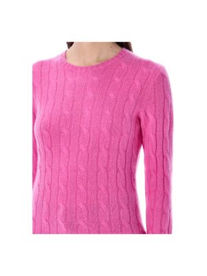 Jersey de cachemir de tela jersey con estampado de cachemira Ralph Lauren rosa