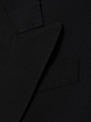 Vlnená bunda Laneus čierna