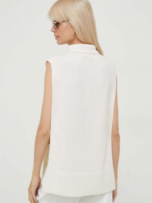 Vlněná vesta Calvin Klein béžová