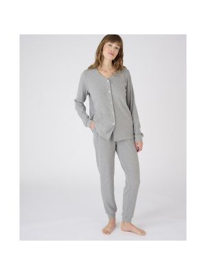Pijama Damart gris