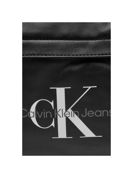 Plecak z nadrukiem Calvin Klein Jeans czarny