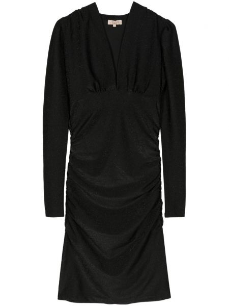 Drapované mini šaty Bytimo čierna