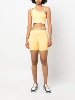 Asymetrické cyklistické šortky Nike žluté