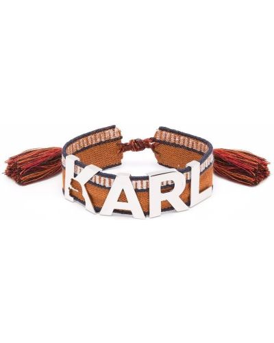 Manschett armband Karl Lagerfeld brun