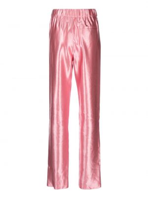 Proste spodnie Giorgio Armani różowe