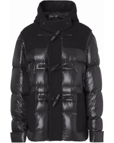 Páperový kabát Burberry - čierna