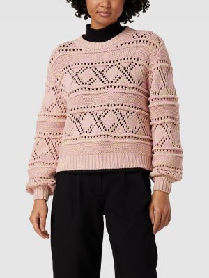 Dzianinowy sweter Moves różowy