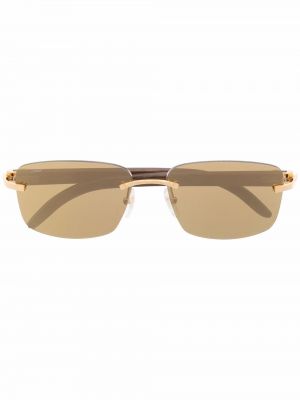 Солнцезащитные очки Cartier Eyewear, коричневый