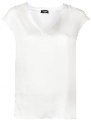 Bluza brez rokavov z v-izrezom Liu Jo bela