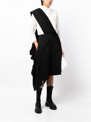 Asimetriškas medvilninis suknele Yohji Yamamoto