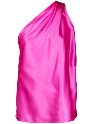 Блуза с драперии Michelle Mason розово
