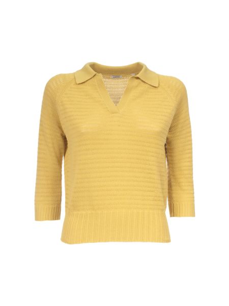 Sweter bawełniany Aspesi żółty