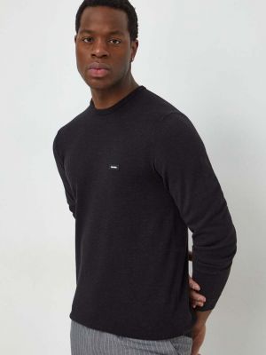 Hedvábný svetr Calvin Klein černý