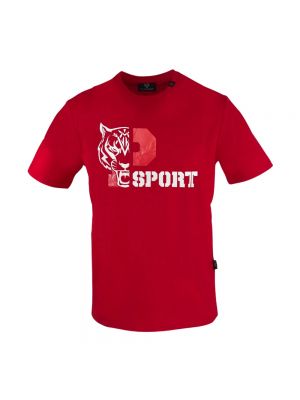 Czerwona koszulka sportowa Plein Sport