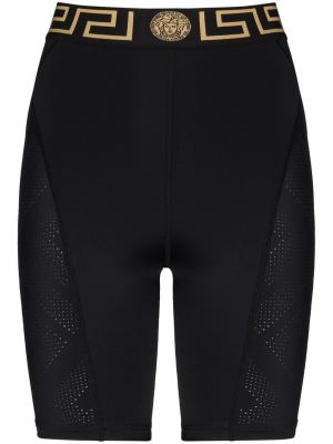 Pantaloni scurți pentru ciclism Versace negru