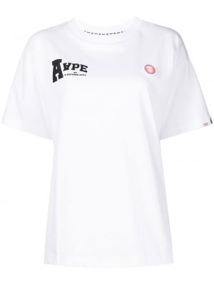 Trykt t-skjorte Aape By *a Bathing Ape® hvit