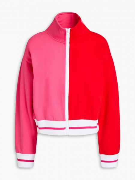 Розовая хлопковая куртка в полоску Solid & Striped