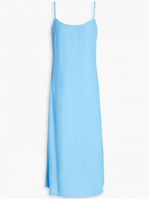 Платье миди на шнуровке из крепа Melissa Odabash синее