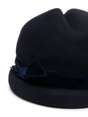 Sombrero con lazo Chanel Pre-owned azul