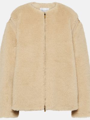 Hedvábná vlněná bunda z alpaky Max Mara