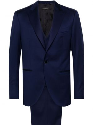 Oblek Luigi Bianchi Mantova modrý