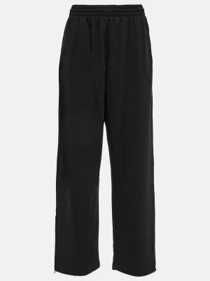 Bavlněné fleecové sportovní kalhoty Wardrobe.nyc černé