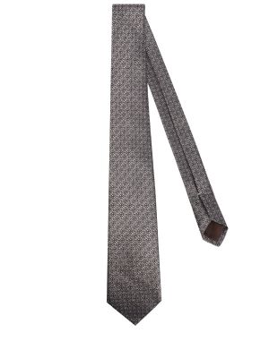 Шелковый галстук Canali бежевый