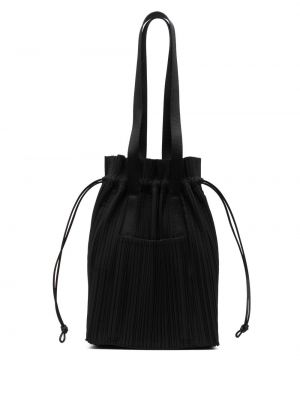 Plisovaná nákupná taška Pleats Please Issey Miyake čierna