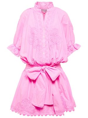 Памучна рокля Juliet Dunn розово