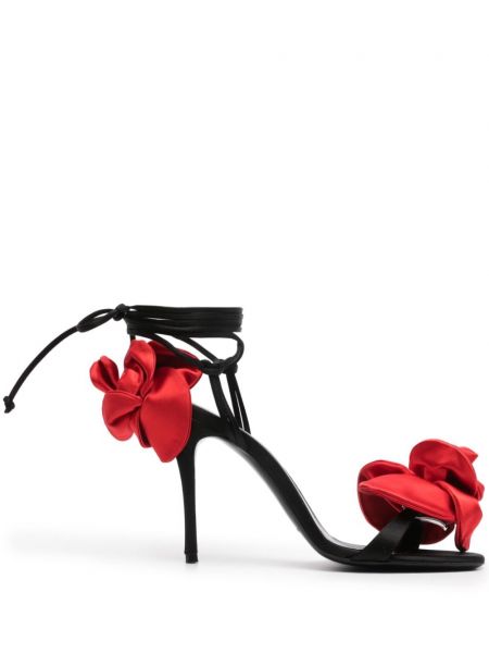 Sandales à fleurs avec applique Magda Butrym