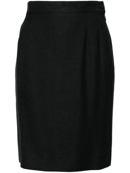 Trapézová sukňa Saint Laurent Pre-owned čierna