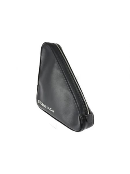 Bolso clutch de cuero Balenciaga Vintage negro